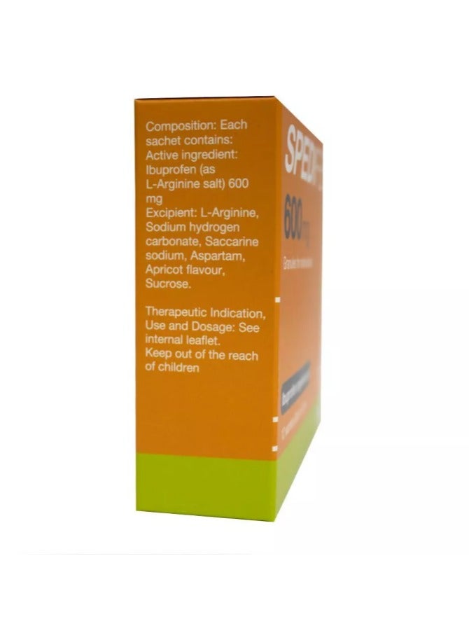 Spedifen Sachets-Apricot Flavour 12 Count, 600Mg - Image 2
