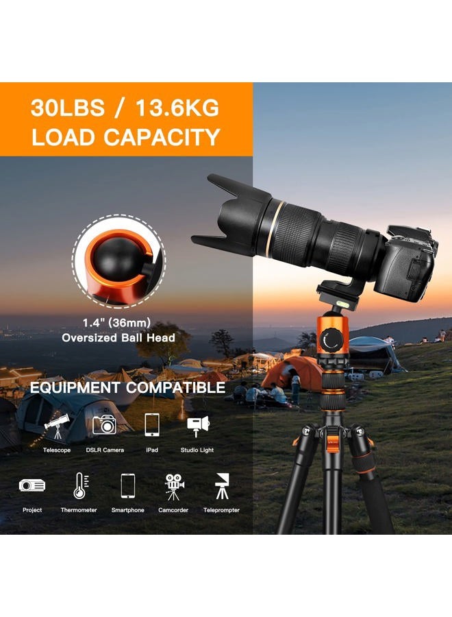 Victiv Tripod Camera Tripod, 82 inches Aluminum Tripod for DSLR, 80 inches Monopod, Lightweight Tripod with 360 Degree Ball Head Loads Up to 30 lbs for Travel and Work - Image 5