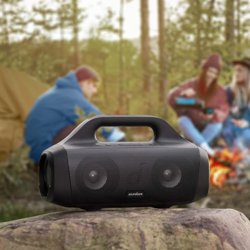 Soundcore Anker Motion Boom Waterproof Bluetooth Speaker with Titanium Drivers, BassUp Technology, IPX7, 24H Playtime, App, Built-in Handle, Outdoor Speaker for Camping, Pool, Beach, Backyard - Image 3