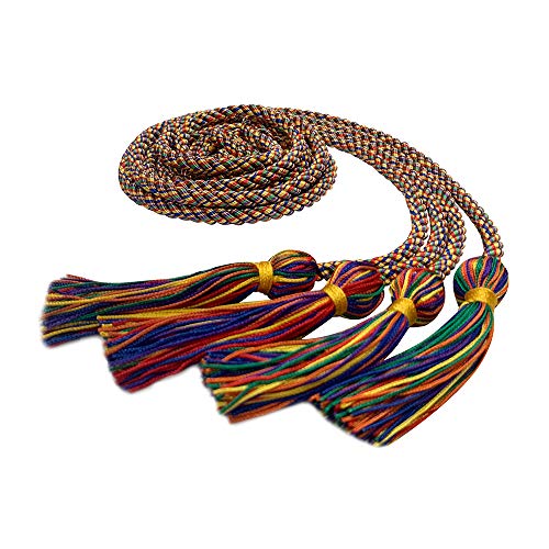 Endea Graduation Double Honor Cord (Rainbow) - Image 1