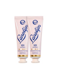 101 Ointment Multibalm Duo Original Superbalm Contains Pure Lanolin Oil For Smooth Hydrated & Healthy Lips Natural Lip Balm For Dry Lips Cuticles & More (2Pack 0.52 Oz Each)
