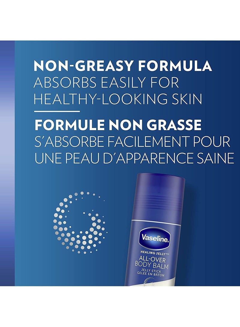 Vaseline All-Over Body Balm Jelly Stick Anti-Friction For Dry Skin Unscented, 1.4 Oz - Image 3