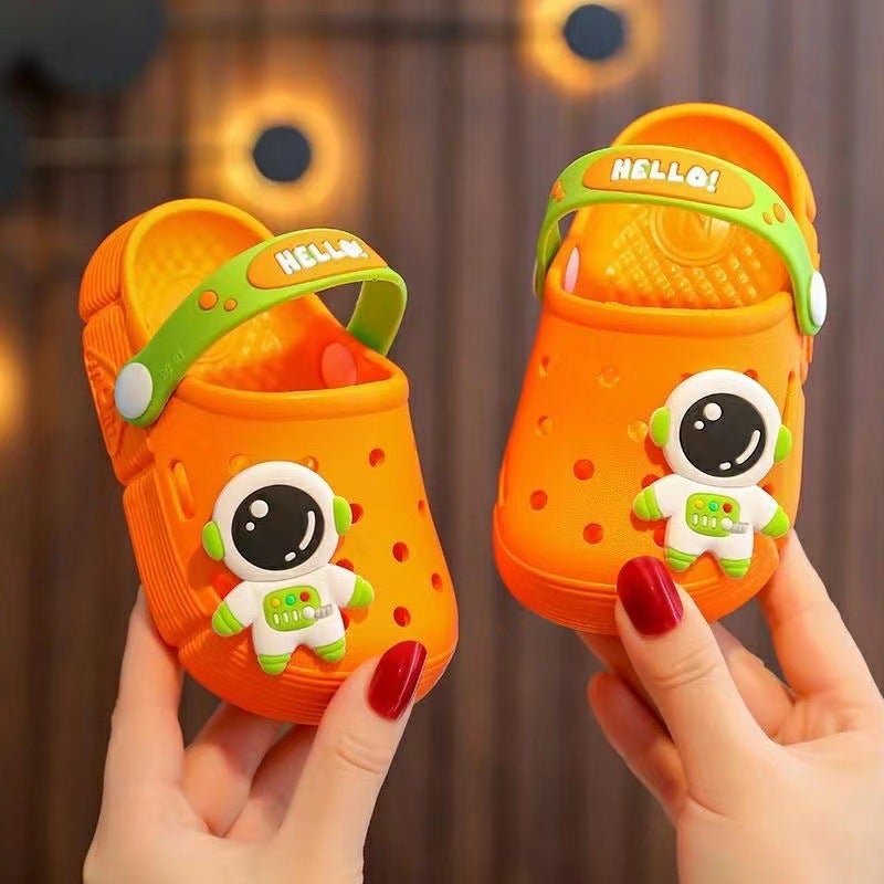 Children'S Cartoon Home Outdoor Baotou Sandals And Slippers For Boys And Girls Breathable Soft-Soled Dual-Purpose Hole Shoes - Image 5