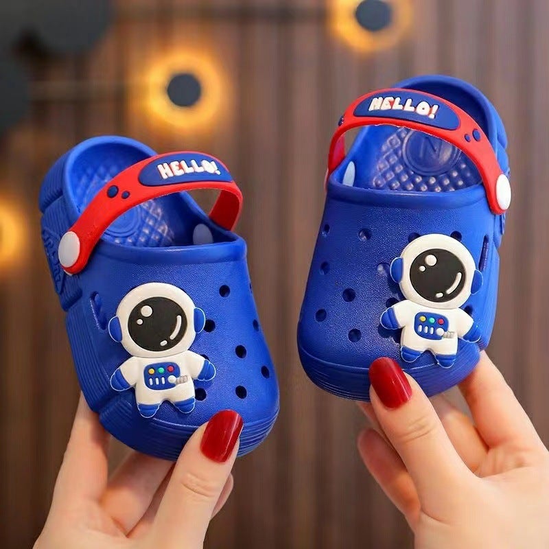 Children'S Cartoon Home Outdoor Baotou Sandals And Slippers For Boys And Girls Breathable Soft-Soled Dual-Purpose Hole Shoes - Image 3