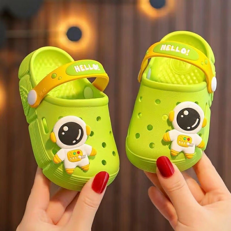 Children'S Cartoon Home Outdoor Baotou Sandals And Slippers For Boys And Girls Breathable Soft-Soled Dual-Purpose Hole Shoes - Image 4