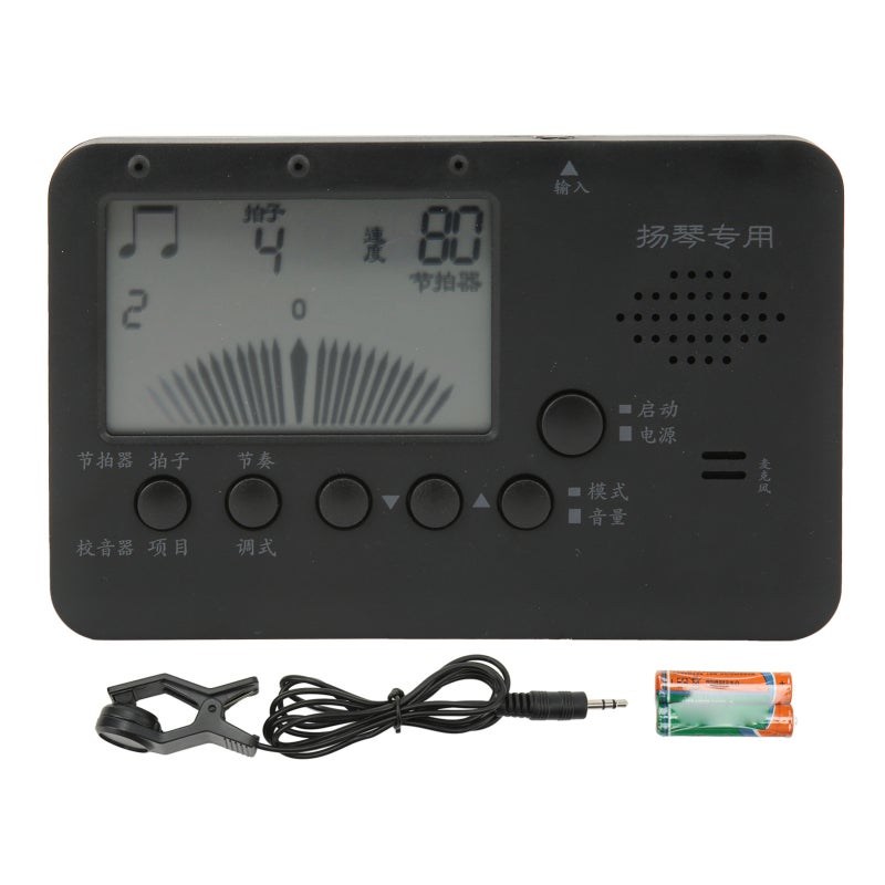 Dulcimer Tuner: LCD Display Clip-On Tuner - Lightweight Plastic Tuner for Dulcimer Beginners, Music Students and Practice Sessions - Image 1