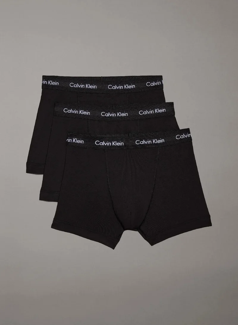 Calvin Klein 3 Pack Trunks - Cotton Stretch