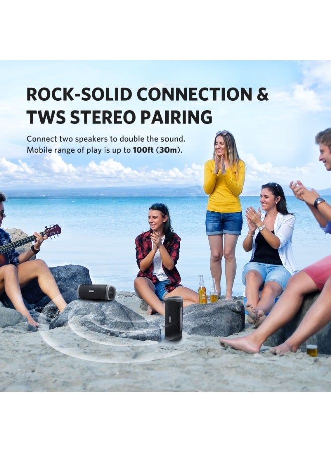 EarFun UBOOM L Bluetooth Speaker, Portable Speaker 28W Loud Stereo Sound, Rich Bass, IP67 Waterproof & Dustproof, Dual Pairing, Built-in Mic, Low Latency, Wireless Speakers for Party, Indoor & Outdoor - Image 3