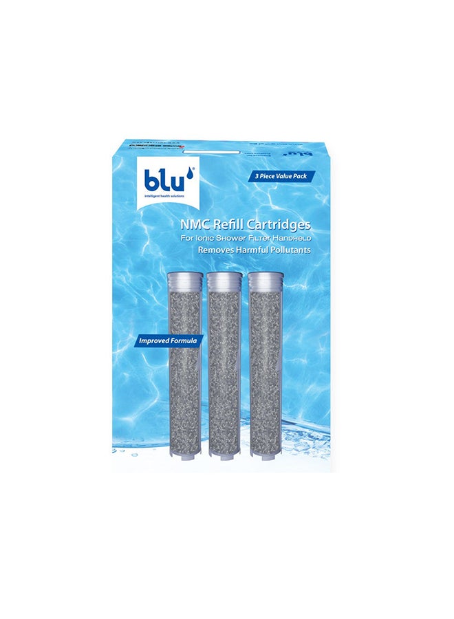 DANUBE HOME Nmc Refill Cartridges (3 Piece Value Pack) For Isf Handheld Nano Metal Cluster Refill Cartridges For Handheld Shower Sprayer Bathroom Chrome - Image 2
