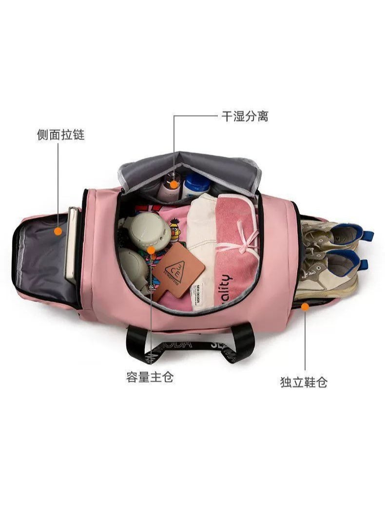 sen Women's waterproof expandable sports travel bag with double compartment - Image 4