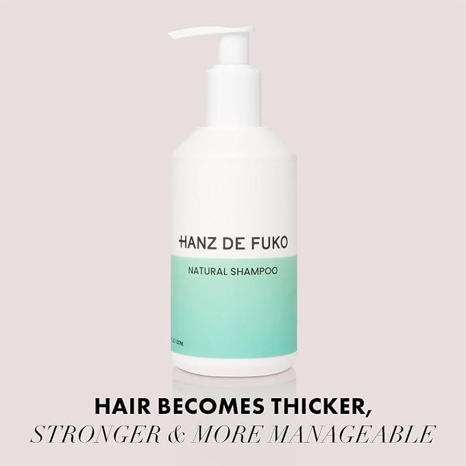 hanz de fuko Premium Natural Shampoo High Performance Hair Cleanser Sulfate and Paraben Free Soothes Scalp Irritation 16+ Natural Plant Extracts, 8 oz. - Image 3