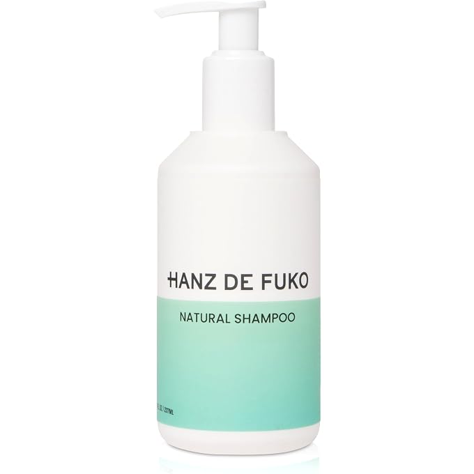hanz de fuko Premium Natural Shampoo High Performance Hair Cleanser Sulfate and Paraben Free Soothes Scalp Irritation 16+ Natural Plant Extracts, 8 oz. - Image 1