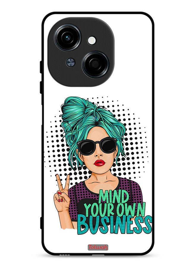 Tolwak Tecno Spark Go 1 4G Protective Case Cover Mind Your Own Business - Image 1