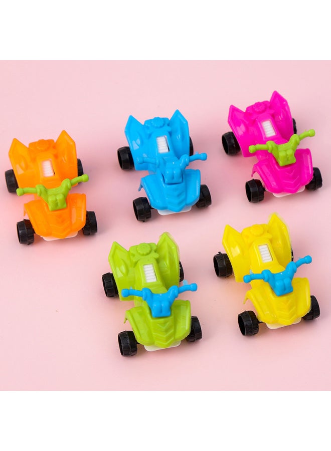 Sliding Cartoon Mini Small Plane Toy Twisted Egg Gift Lottery Small Toy Micro-business Push Small Gift-Color:Four-wheel Drive Off-road Motorcycle (force Control Non-return Force)  - Image 1