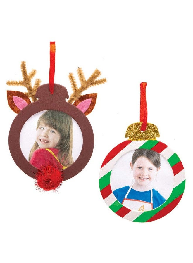Baker Ross AT220 Wooden Photo Baubles - Pack Of 10, Christmas Arts And Crafts, Kids Arts and Crafts Kits - Image 3