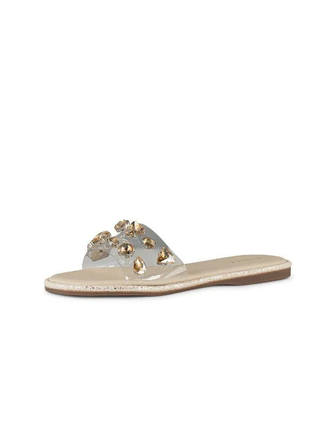 Vincci Studded Strap Flat Sandals
