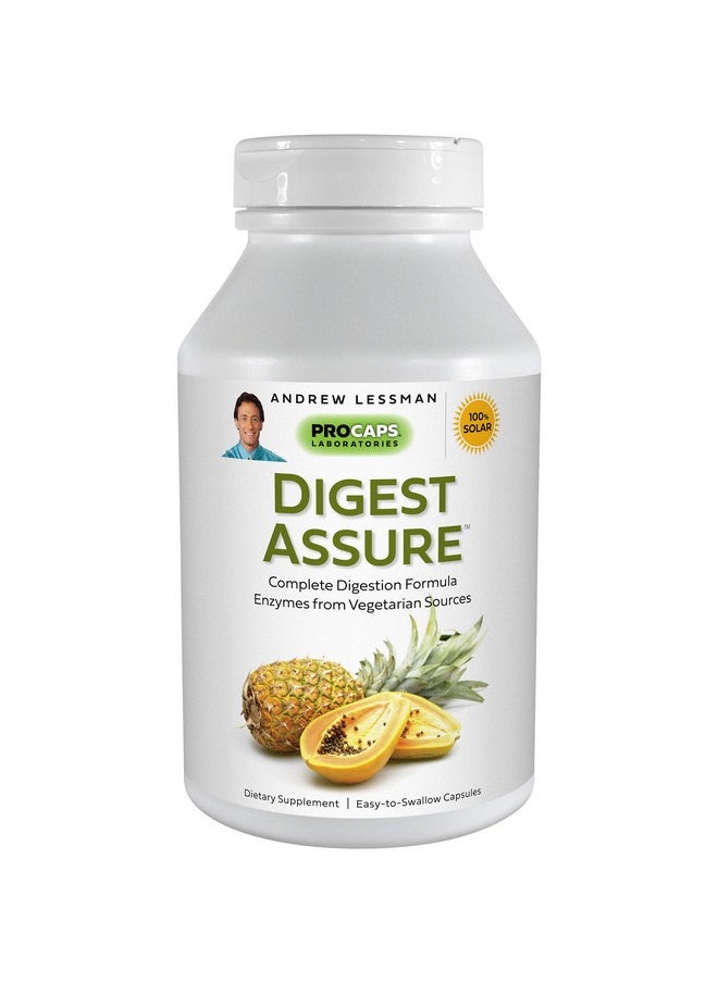 Andrew Lessman - Digest Assure 60 Capsules Comprehensive Blend Of Powerful Natural Enzymes To Support And Enhance Digestive Health Vegetariansourced Enzymes Small Easy To Swallow Capsules - Image 1