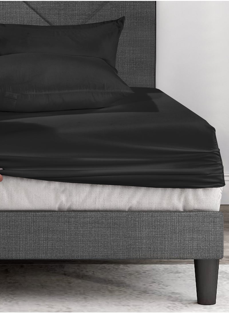 Siesta Zen - Siesta Zen Microfiber Fitted Bed Sheet – 30cm Deep Pocket, Wrinkle-Resistant, Machine Washable, Soft, Cozy & Fade-Resistant – Perfect Fit for a Comfortable Night’s Sleep - Image 1