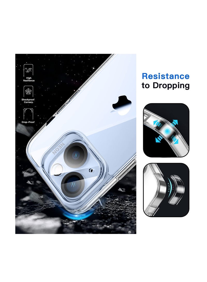 Neon 6 In 1 Anti-Shock Combo Pack For Apple iPhone 15 2023 Clear - Image 2