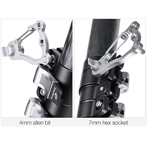 Leofoto MPL and MPL2 MultiFunction Tool Handy Survival MultiTool Photographers Allen Wrench Kit Carabiner for Tripod MPL2 - Image 3