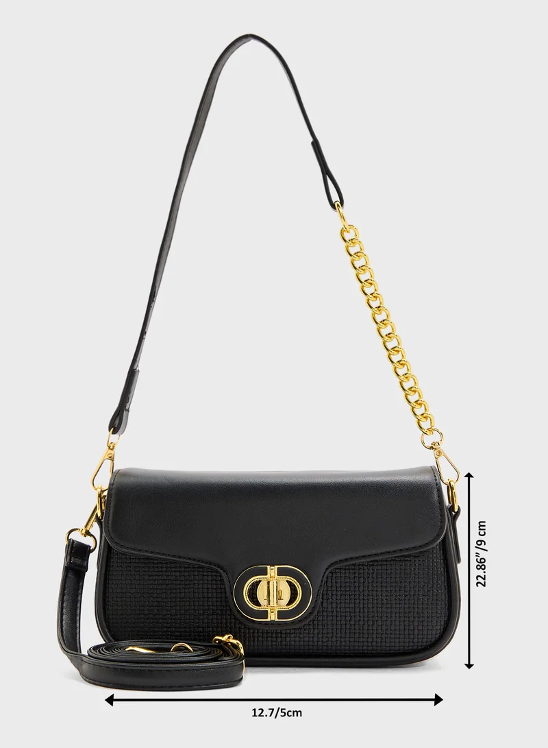 ELLA Chain Detail Strap Crossbody