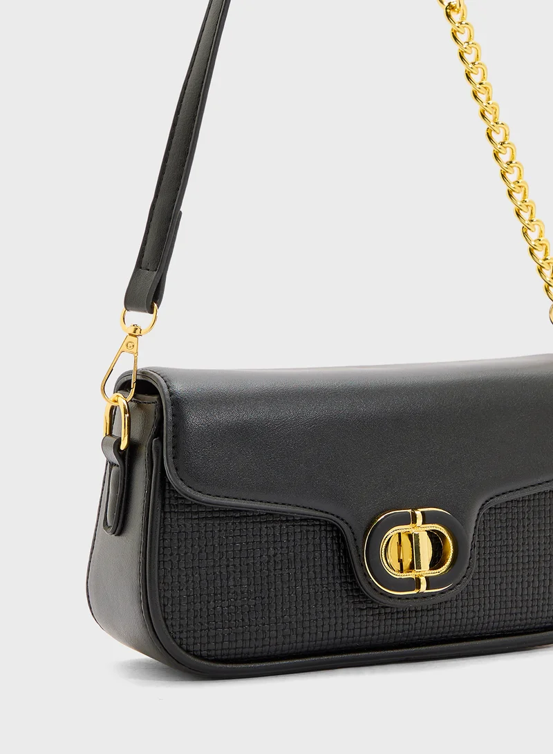 ELLA Chain Detail Strap Crossbody