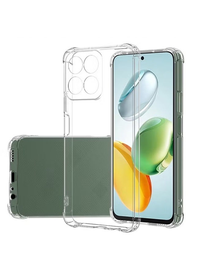 SanHu for Honor X7c 4G/5G 2-In-1 Thin Soft Case Cover, Anti Drop Protection, Anti Fingerprint, Durable, Easy To Clean And Install, Frosted Protective Case+Transparent Four Corner Anti Drop Protective Case - Image 4