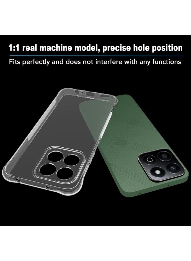 SanHu for Honor X7c 4G/5G 2-In-1 Thin Soft Case Cover, Anti Drop Protection, Anti Fingerprint, Durable, Easy To Clean And Install, Frosted Protective Case+Transparent Four Corner Anti Drop Protective Case - Image 5