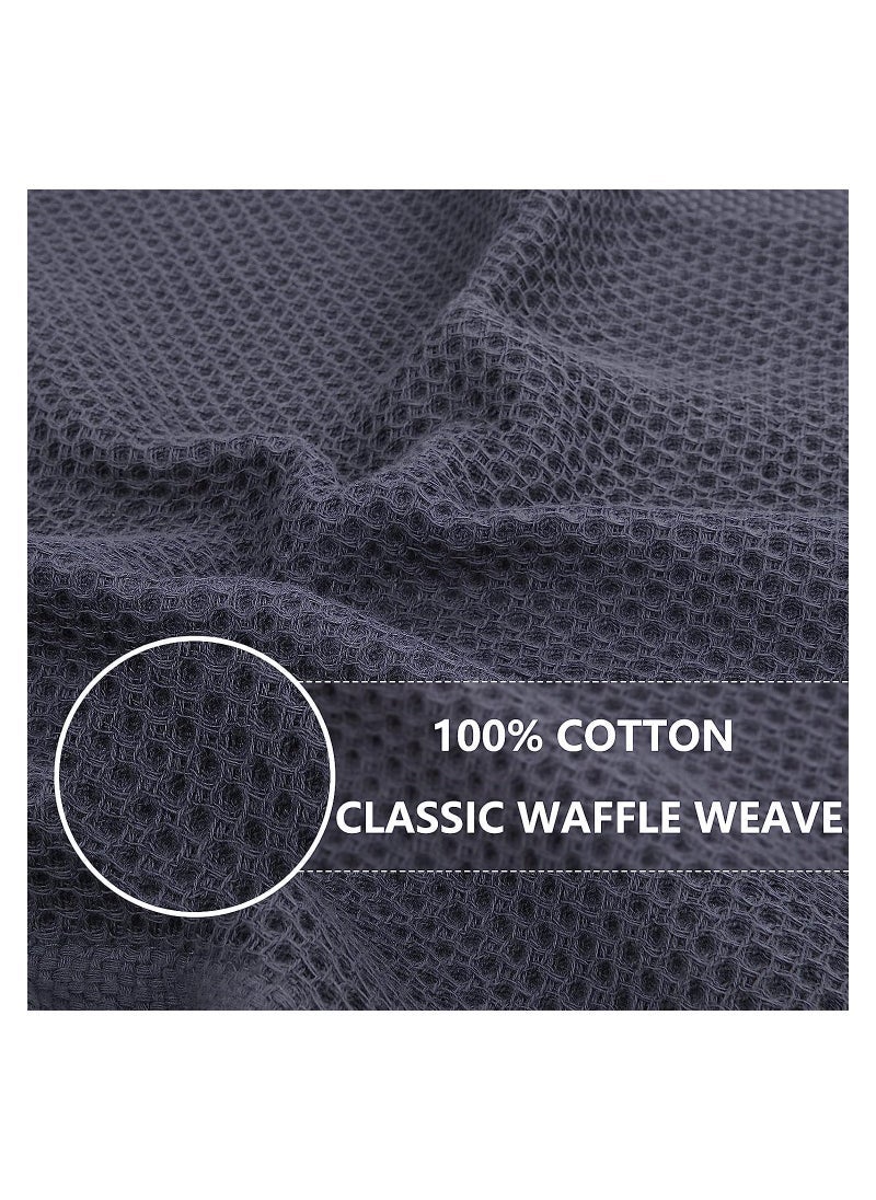 MIXDE 6 Pack  100% Cotton Waffle Weave Kitchen Dish Cloths, Ultra Soft Absorbent Quick Drying Dish Towels, 13*13 inch - Image 2