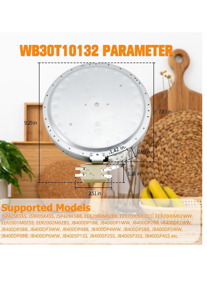 WB30T10132 WB30T10128 Element Radiant Replacement for GE Oven Range Stove Cooktop Replace 1536600 AP4416172 AH2321566 EA2321566 PS2321566 (1 Pack) - Image 2