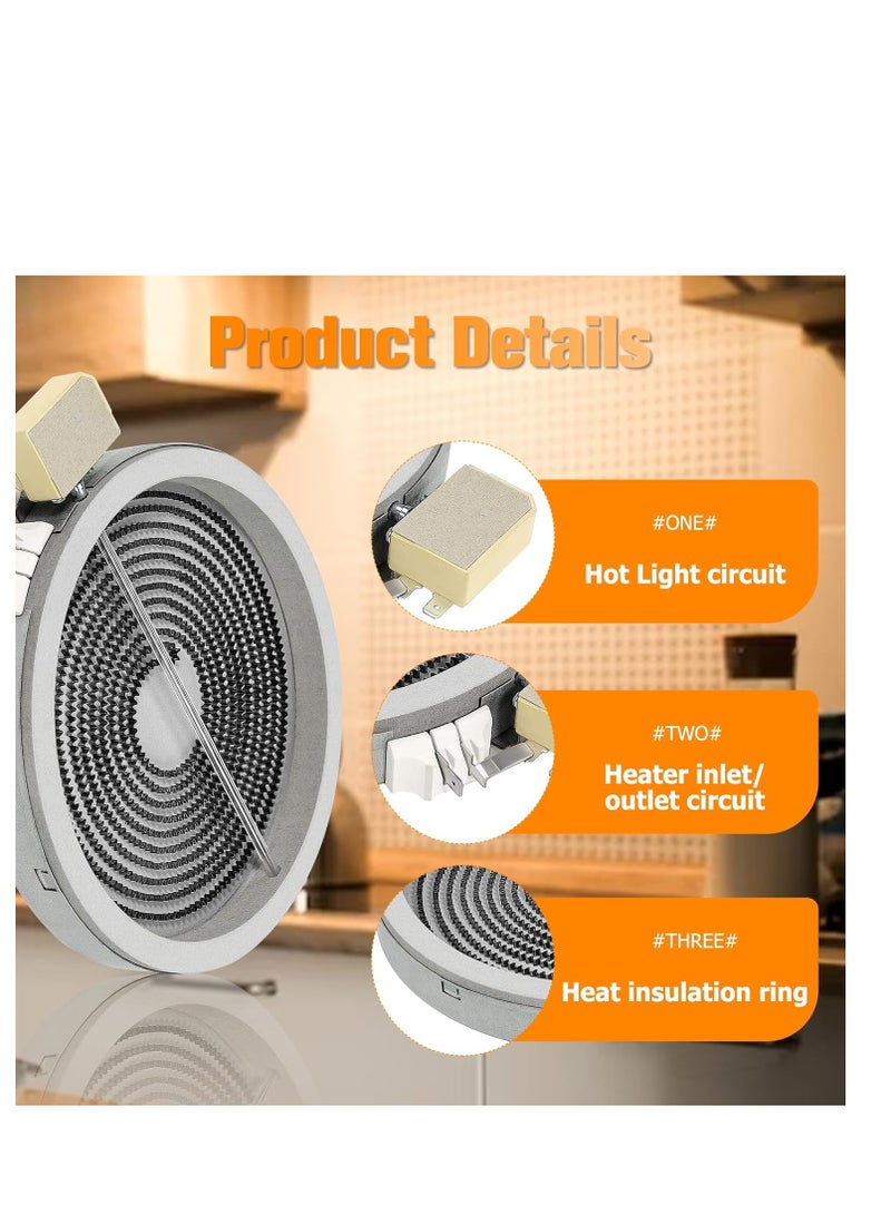 WB30T10132 WB30T10128 Element Radiant Replacement for GE Oven Range Stove Cooktop Replace 1536600 AP4416172 AH2321566 EA2321566 PS2321566 (1 Pack) - Image 4