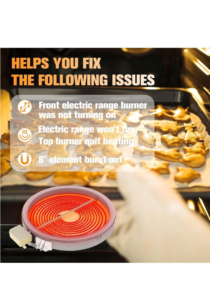 WB30T10132 WB30T10128 Element Radiant Replacement for GE Oven Range Stove Cooktop Replace 1536600 AP4416172 AH2321566 EA2321566 PS2321566 (1 Pack) - Image 5