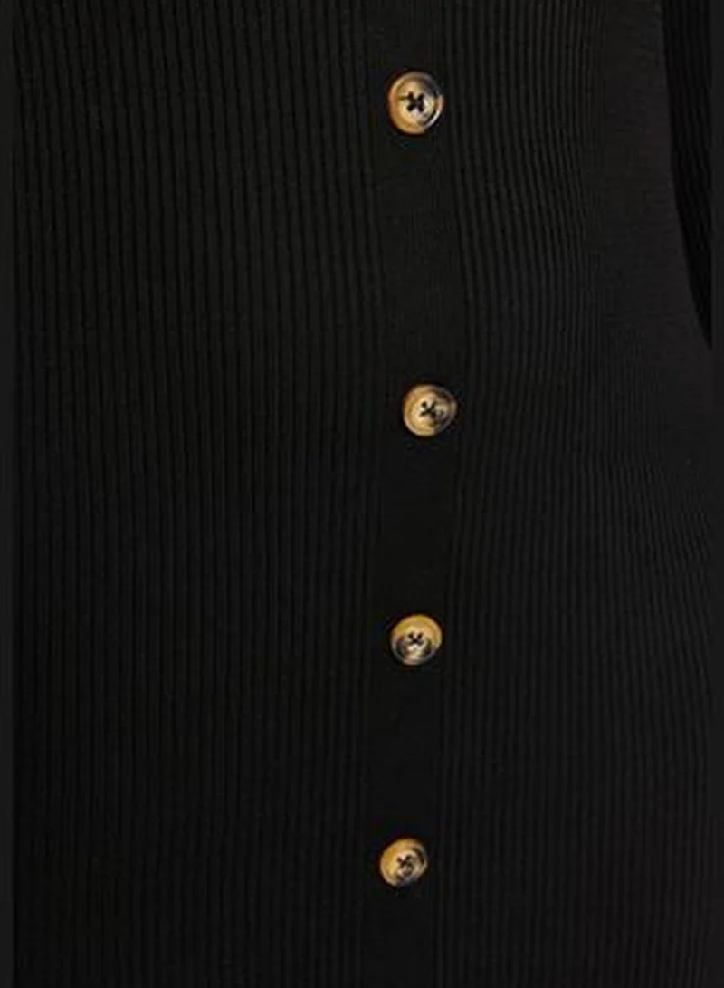 trendyol Faux Fur Trim Dress