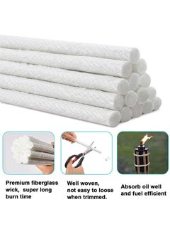 HY 12 Pcs Replacement Fiberglass Wick For Wine Bottle Tiki Torches Patio Lighting Garden Lights Oil Lamps  - Image 3