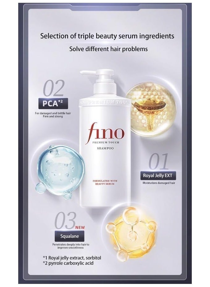 Fino hair set Bundle 4 Pcs Hair Shampoo, conditioner , hair mask and Hair Oil - Image 2