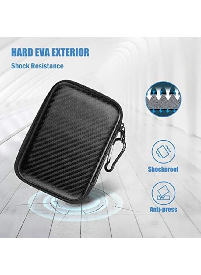 Procases - Portable Hard Drive Case For Canvio Basics Western Digital Wd Elements My Passport Seagate Portable Backup Plus Slim 1Tb 2Tb 3Tb 4Tb Usb 3.0 2.5 Portable External Hard Drive Case Twill - Image 1