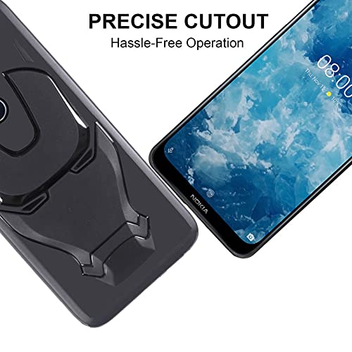 VIDO Soft Silicon Rubberised Back Case Cover for Nokia 8.1 -Black - Image 4