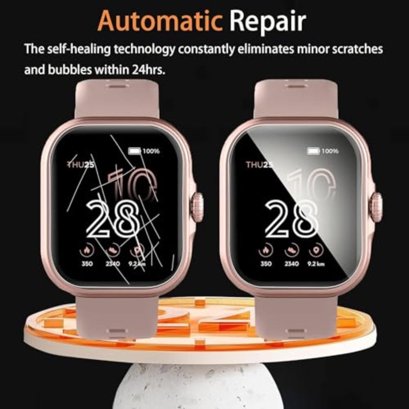 Compatible for Xipax Smartwatch Screen Protector, [6 Pack] Full Coverage TPU Clear Film Compatible for Berilona, Xipax, Munnrei X60 Smartwatch 6 Pack - Image 4