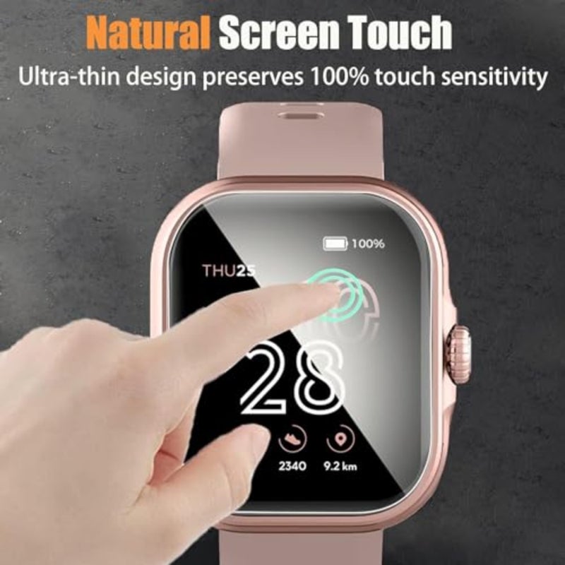 Compatible for Xipax Smartwatch Screen Protector, [6 Pack] Full Coverage TPU Clear Film Compatible for Berilona, Xipax, Munnrei X60 Smartwatch 6 Pack - Image 3