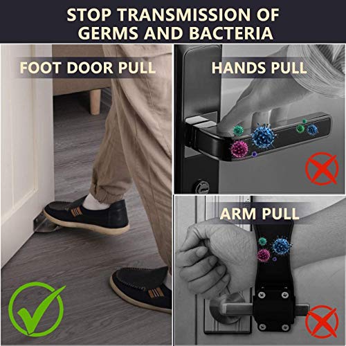 Atom Pack of 6 Foot Operated Door Opener, AD Aluminium Door Pedal for Contactless Handsfree Safety Access, Step and Pull Strong Door Opener (White Color) - Image 5