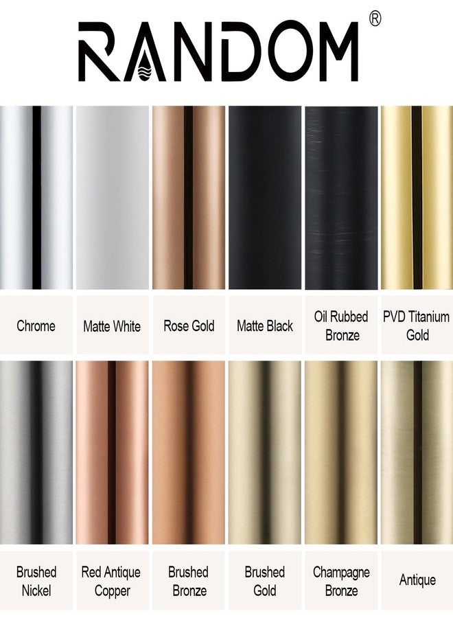 راندم مصيدة نحاسية دائرية معاصرة عشوائية مقاس 1 1/4، مجموعة مصيدة تصريف نفايات حوض الغسيل (أسود غير لامع) - Image 3