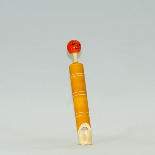 BAALVE™ Premium Channapatna Wooden Toys for Babies 6-12 Months | Eco-Friendly Whistle & TIK TIK Rattle Set - Pack of 2 | Wooden rattles for Baby | Traditional Indian Sensory Non-Toxic Toys. - Image 4
