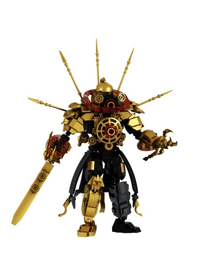 General Dark Gold Titan Clock Man Building Blocks Assembling Toys Children's Educational Game Accessories Assembling Game Gifts for Family and Friends  - Image 1