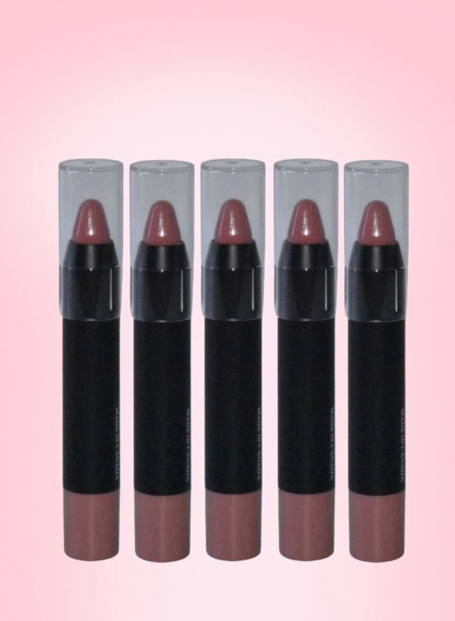 5 Pieces Pink Lipstick Cream Number 12