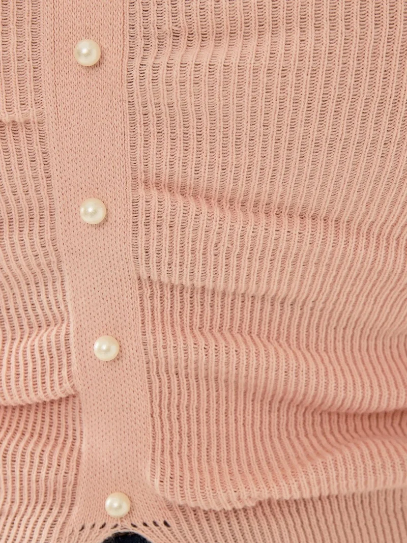 HICCUP Slim Fit Strapless Knitted Top
