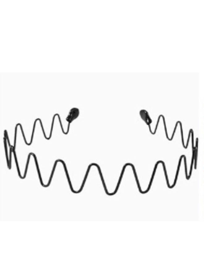 KLNAMAEAAN Pack of  2Metal Hair Band Black - Image 2