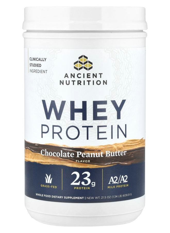 Ancient Nutrition - Whey Protein Chocolate Peanut Butter 1.34 lb (609.01 g) - Image 1