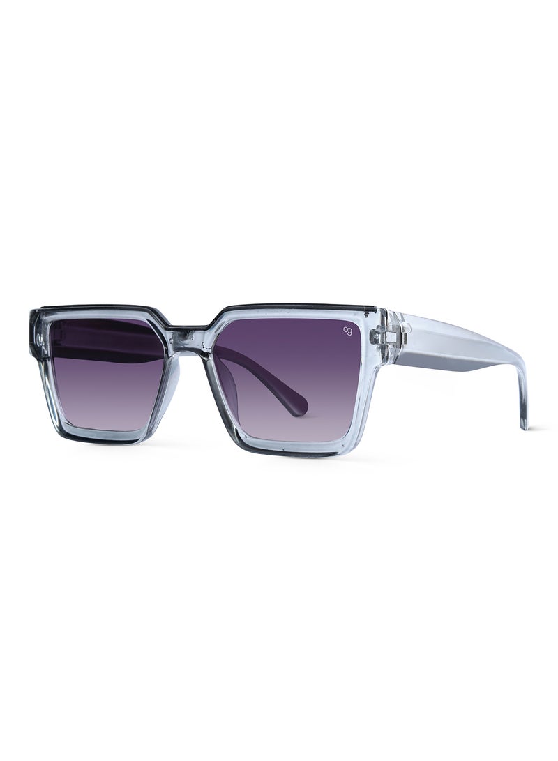 Woggles Grey Polarized Wayfarer Sunglasses  - Image 4