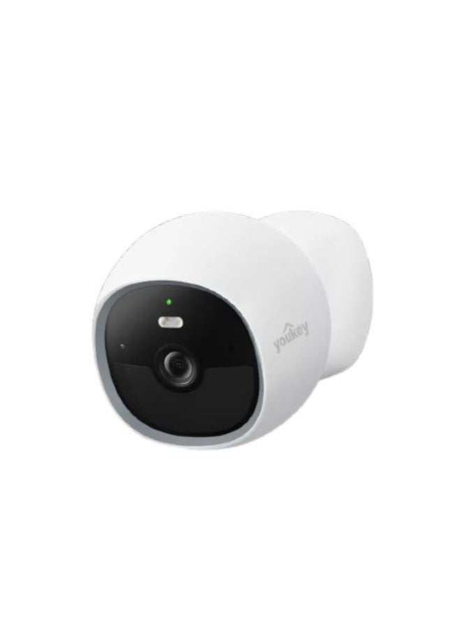 Youkey S320 Magnetic Wire-Free Security Camera – 2.5K QHD, Dual-Band WiFi 6, 8 GB Local Storage, Color Night Vision, AI Human/Pet Detection, IP65 Weatherproof, Two-Way Audio, No Subscription Required - Image 1