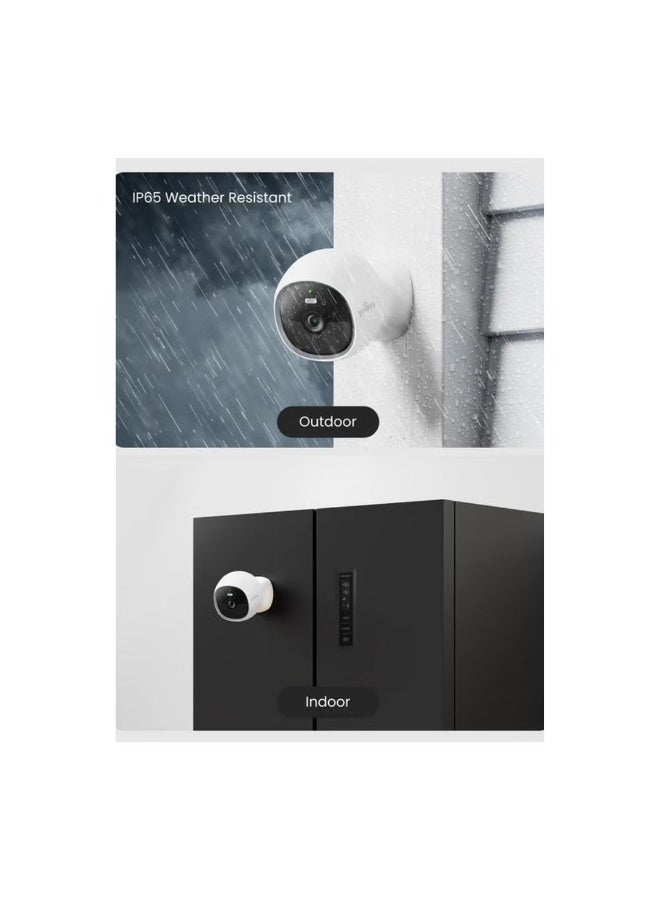 Youkey S320 Magnetic Wire-Free Security Camera – 2.5K QHD, Dual-Band WiFi 6, 8 GB Local Storage, Color Night Vision, AI Human/Pet Detection, IP65 Weatherproof, Two-Way Audio, No Subscription Required - Image 4
